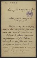 Carta de António Maria de Freitas para Teófilo Braga