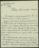 Carta do general Domingos Oliveira a José Mendes Cabeçadas