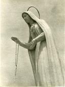 Fotografia da imagem do Imaculado Coração de Maria destinada à fachada da Basílica de Fátima