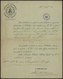 Ofício de Alberto Bessa para Teófilo Braga