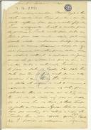 Carta de Teófilo Braga para Maria do Carmo Xavier de Barros Leite