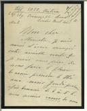Carta de Alexa Tzakow (?) para Manuel Teixeira Gomes
