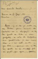 Carta de Alfredo Pimenta para Teófilo Braga