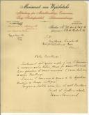 Carta de Vasco Morimont para Sidónio Pais