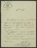 Carta de Carlos Maia Pinto, da Secretaria da Presidência da República, a Teófilo Braga