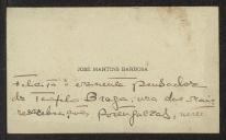 Carta de José Martins Barbosa a Teófilo Braga
