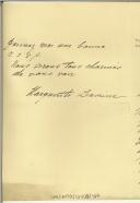 Carta de Marguerite Lareine para Manuel Teixeira Gomes