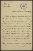 Carta de Marcelino Mesquita para Teófilo Braga