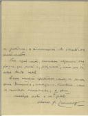 Carta de Vasco de Quevedo para António Bessa Pais