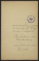 Carta de Umbelina de Castanheira a Teófilo Braga