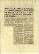 Milhares de pessoas saudaram entusiasticamente o Presidente da República na sua visita ao Pico de Barcelos e ao Curral das Freiras