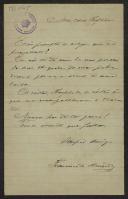 Carta de Francisco de Almeida a Teófilo Braga