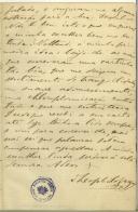 Carta de Teófilo Braga para Maria do Carmo Xavier de Barros Leite