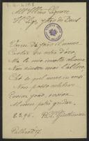 Carta de B. L. Gristiniani a Teófilo Braga