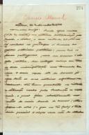 Cópia de carta de Manuel Teixeira Gomes para Câmara Manuel