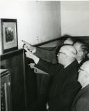 Fotografia de Américo Tomás celebrando as bodas ouro da sua entrada na Faculdade de Ciências de Lisboa