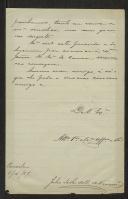 Carta de Júlio Teles de M. de Vasconcelos a Teófilo Braga