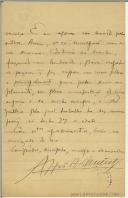 Carta de Alfredo Pimenta para Teófilo Braga