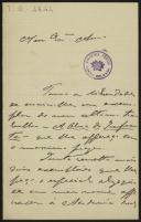Carta de Lino de Macedo para Teófilo Braga