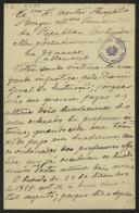Carta de Jerónimo M. Pamplona a Teófilo Braga