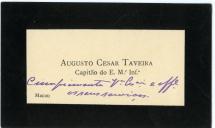 Cartão de visita de Augusto César Taveira