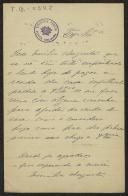 Carta de Emília Augusta a Teófilo Braga