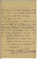 Carta de Alfredo Pimenta para Teófilo Braga