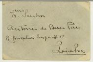 Carta de Manuel de Amaral para António Bessa Pais