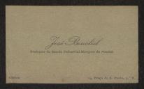 Cartão de visita de José Benoliel