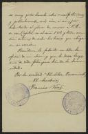 Carta de Francisco Vivaz, de El Libre Pensamiento, a Teófilo Braga
