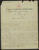 Carta de El Grupo de Librepensadores "Giordano Bruno" a Teófilo Braga
