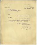 Carta de J. J. A. Dreyfus para Manuel Teixeira Gomes