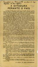 A ditadura perante o país