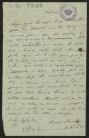 Carta de Ana Amália Martins da Cruz Xavier para Maria do Carmo Braga