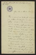 Carta de Philéas Lebesgue para Teófilo Braga