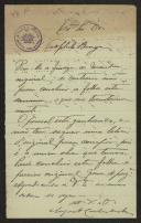 Carta de Augusto Carlos a Teófilo Braga
