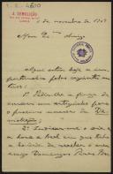 Carta de Lino de Macedo para Teófilo Braga