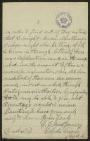 Carta de E. C. Montgomery a Teófilo Braga