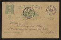 Bilhete-postal de Aníbal Fernandes Tomás para Teófilo Braga