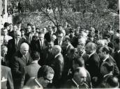 Fotografia de Américo Tomás em Colares, por ocasião da visita oficial efetuada ao Grémio de Lavoura de Sintra