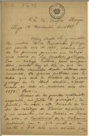Carta de Manuel Amor Meilán para Teófilo Braga