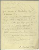 Carta de Alice M. Gardiner para Manuel Teixeira Gomes