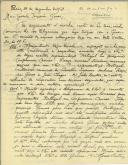 Carta de Afonso Costa para Manuel Teixeira Gomes