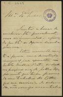 Carta de Alfredo de Magalhães para Teófilo Braga