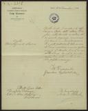 Carta de Antonio Padula, Secretário da Societá Scientitico-Artistico-Letteraria Luigi Camoens, a Teófilo Braga
