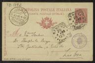 Bilhete-postal de Joaquim de Araújo a Teófilo Braga