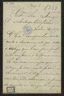 Carta de Gomes de Brito a Teófilo Braga
