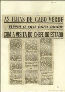 As ilhas de Cabo Verde vivem a sua hora maior com a visita do Chefe do Estado