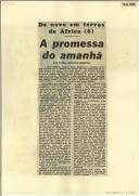 A promessa do amanhã