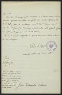 Carta de João Eduardo Alves a Teófilo Braga